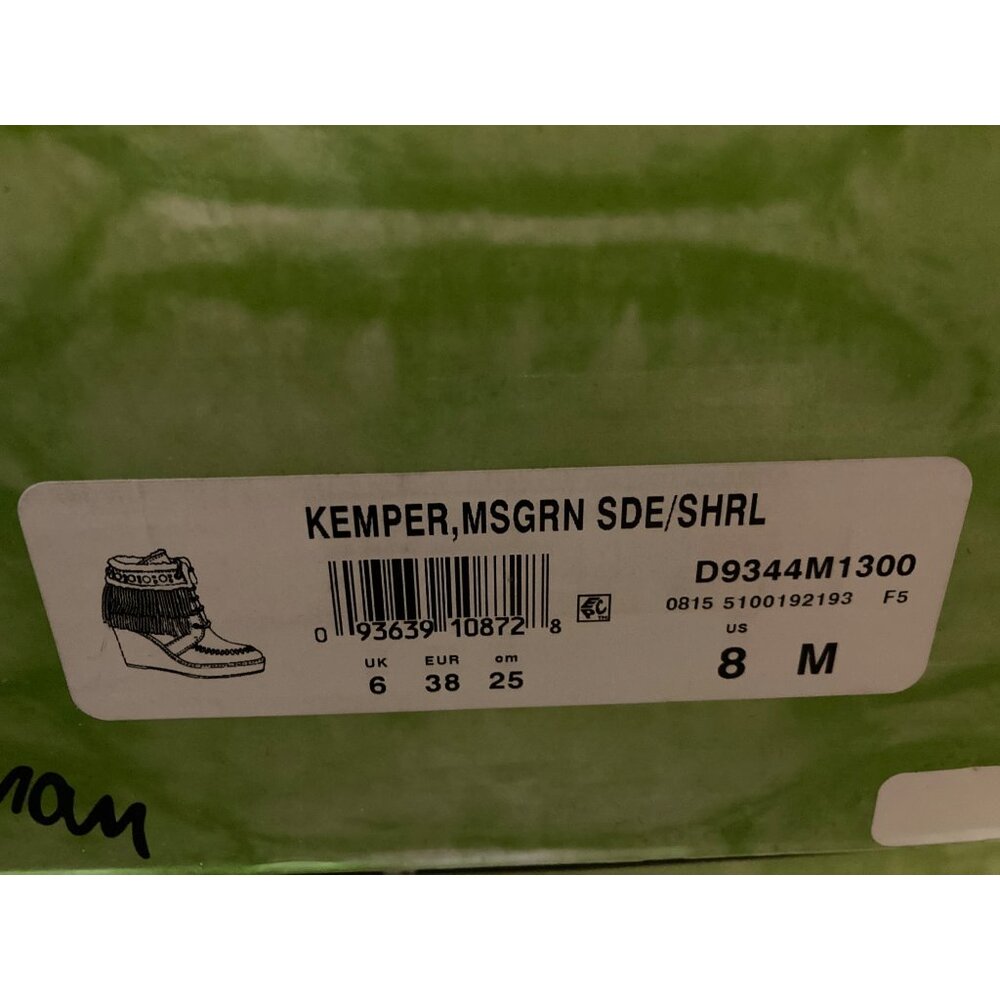 Sam Edelman Women's Suede  Boot Bootie Size 8 US Moss Green New In Box - Picture 4 of 5